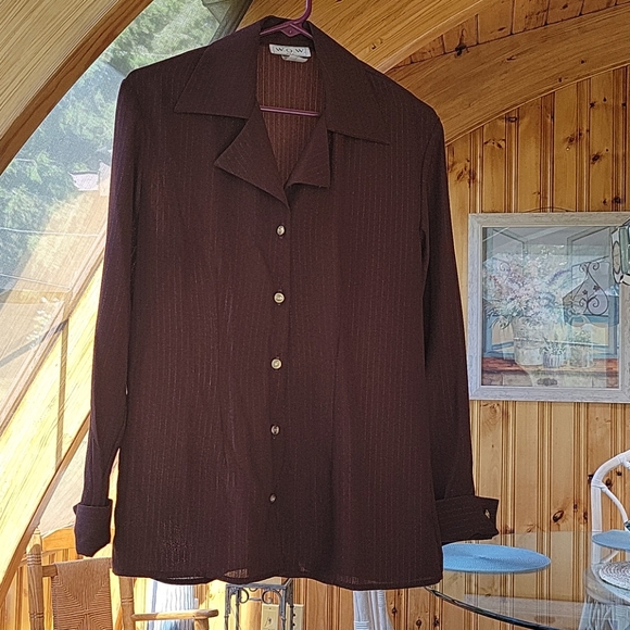 Womens Brown Blouse - Picture 5 of 6
